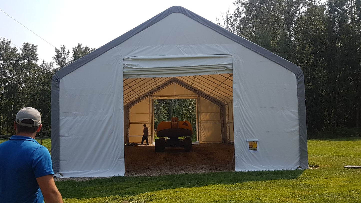 30′ WIDE DOUBLE TRUSS STORAGE BUILDINGS - with Standard 30X40X20 | Sold by Uncle Wiener's Wholesale