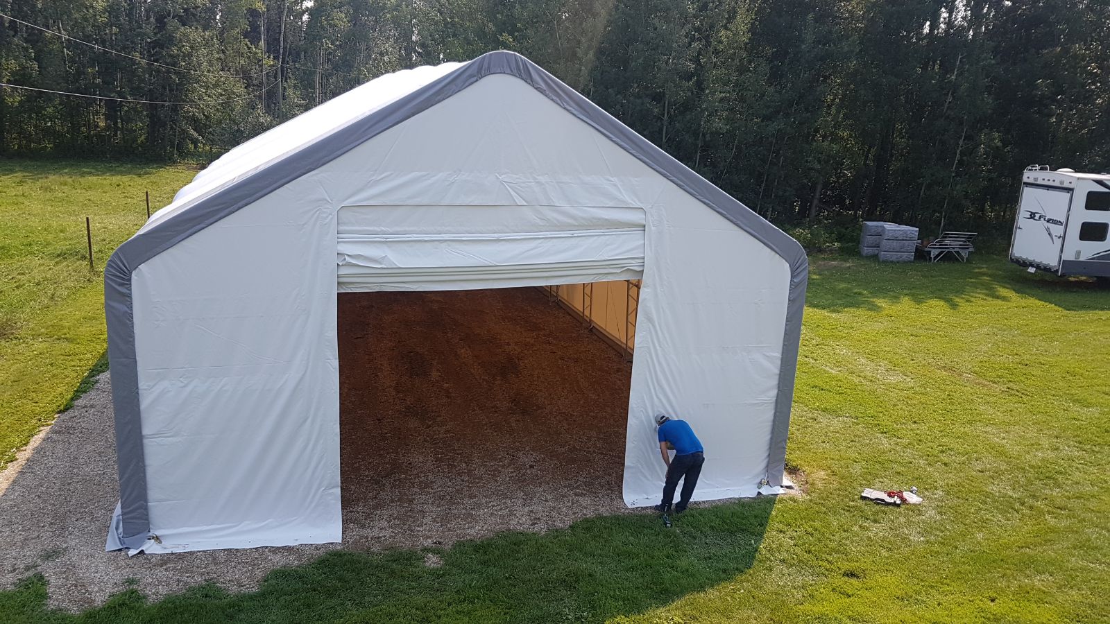 30′ WIDE DOUBLE TRUSS STORAGE BUILDINGS - with Standard 30X40X20 | Sold by Uncle Wiener's Wholesale