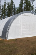 30′ Wide Portable Oval Truss Storage Shelter – SP Model with UV - Resistant Fabric & Anchoring Kit - Portable Oval Storage Shelter with 30X40X15 10.5 OZ PE | Sold by Uncle Wiener's Wholesale