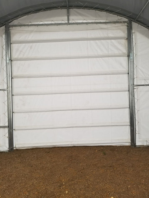 30′ Wide Portable Oval Truss Storage Shelter – SP Model with UV - Resistant Fabric & Anchoring Kit - Portable Oval Storage Shelter with 30X40X15 10.5 OZ PE | Sold by Uncle Wiener's Wholesale