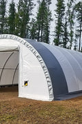 30′ Wide Portable Oval Truss Storage Shelter – SP Model with UV - Resistant Fabric & Anchoring Kit - Portable Oval Storage Shelter with 30X40X15 10.5 OZ PE | Sold by Uncle Wiener's Wholesale
