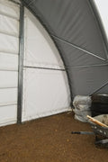 30′ Wide Portable Oval Truss Storage Shelter – SP Model with UV - Resistant Fabric & Anchoring Kit - Portable Oval Storage Shelter with 30X40X15 10.5 OZ PE | Sold by Uncle Wiener's Wholesale