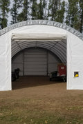 30′ Wide Portable Oval Truss Storage Shelter – SP Model with UV - Resistant Fabric & Anchoring Kit - Portable Oval Storage Shelter with 30X40X15 10.5 OZ PE | Sold by Uncle Wiener's Wholesale