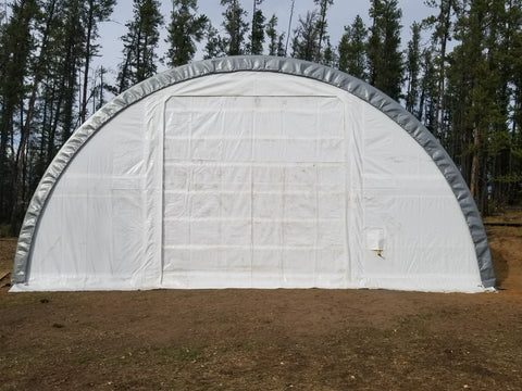 30′ Wide Portable Oval Truss Storage Shelter – SP Model with UV - Resistant Fabric & Anchoring Kit - Portable Oval Storage Shelter with 30X40X15 10.5 OZ PE | Sold by Uncle Wiener's Wholesale