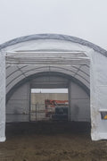 30′ Wide Portable Oval Truss Storage Shelter – SP Model with UV - Resistant Fabric & Anchoring Kit - Portable Oval Storage Shelter with 30X40X15 10.5 OZ PE | Sold by Uncle Wiener's Wholesale