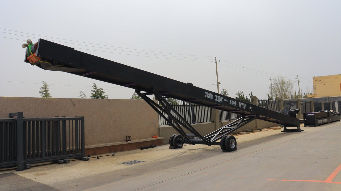30 x 60 FT Heavy Duty Stacking Conveyor for Mining, Recycling, Aggregates SU25602 - with | Sold by Uncle Wiener's Wholesale