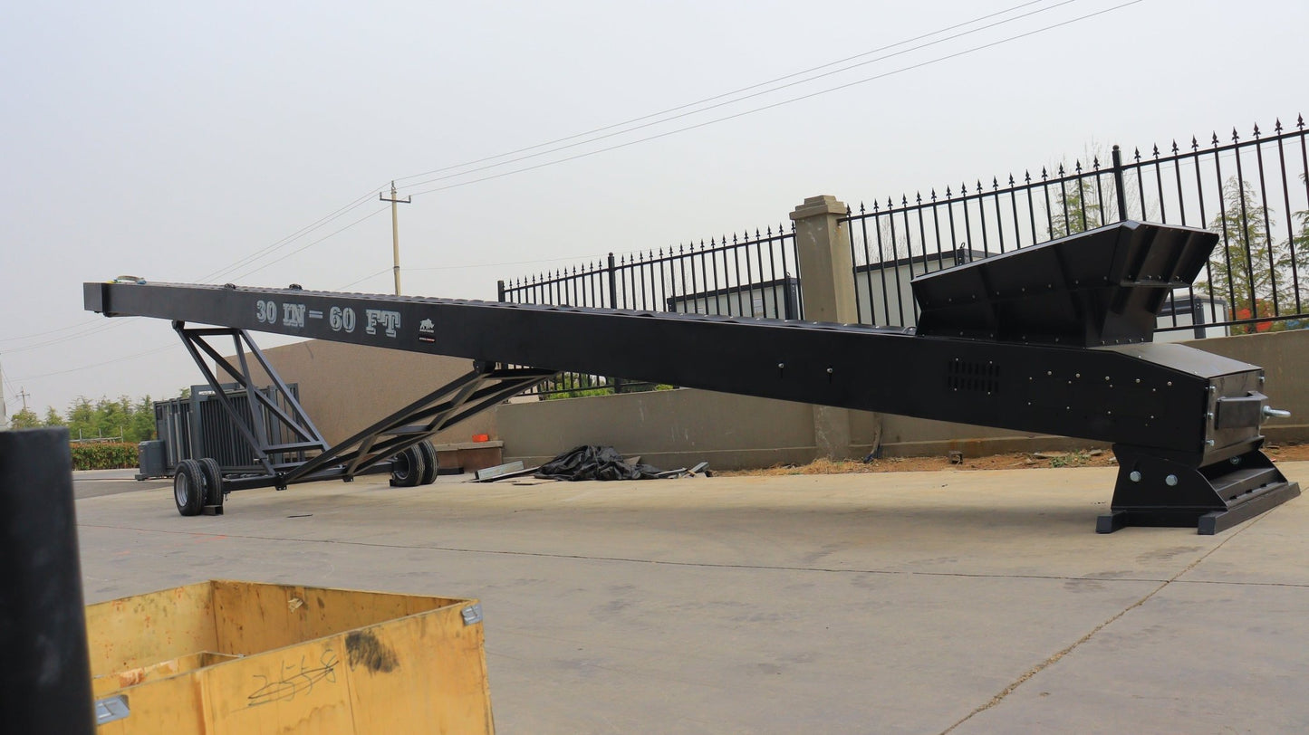 30 x 60 FT Heavy Duty Stacking Conveyor for Mining, Recycling, Aggregates SU25602 - with | Sold by Uncle Wiener's Wholesale
