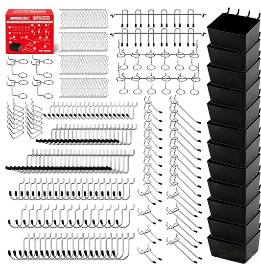 300 - Piece Pegboard Hook Set Metal Garage Tool Organizer Accessories PPH300 - with | Sold by Uncle Wiener's Wholesale