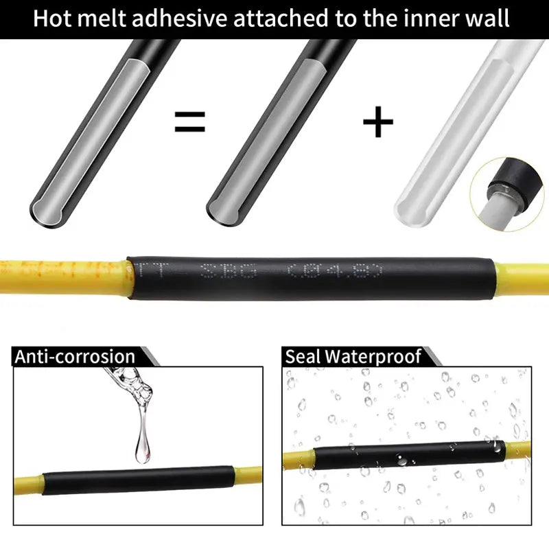300pcs Polyolefin Shrinking Assorted Heat Shrink Tube Set CZ0000550 - with | Sold by Uncle Wiener's Wholesale