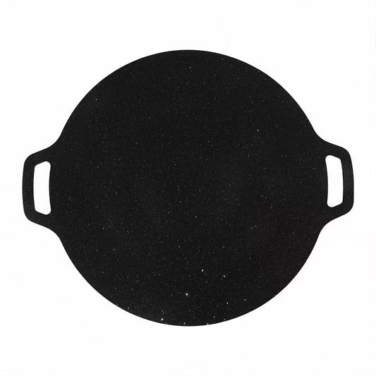 30cm Korean Style Cast Iron Grill Pan Round Multipurpose BBQ Pan TKBQ26 - with | Sold by Uncle Wiener's Wholesale