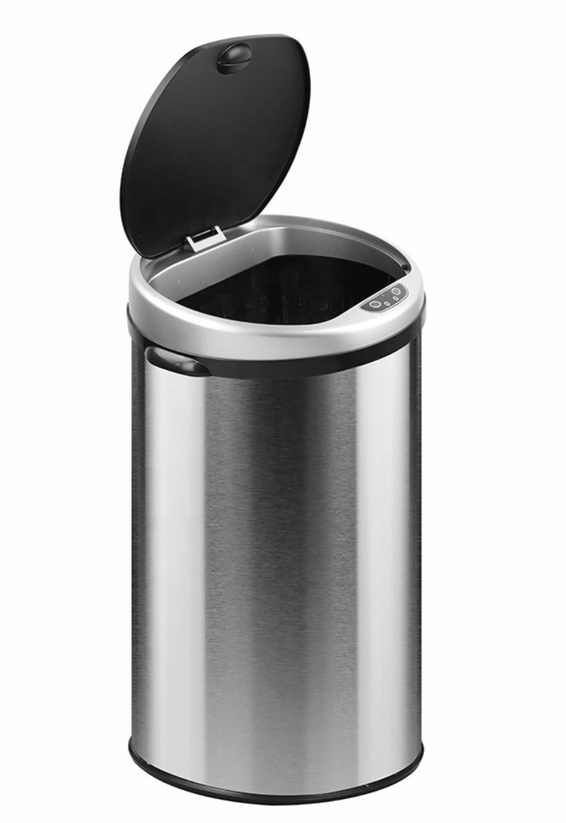 30L Stainless Steel Motion Sensor Trash Can – Automatic Touchless Bin – 329636 - with | Sold by Uncle Wiener's Wholesale