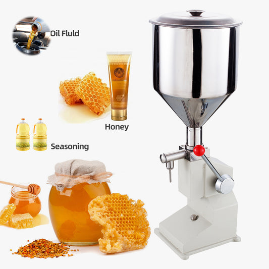 Manual Liquid Filling Machine Front View

Stainless Steel Hopper Tank

Liquid Bottle Filler with Piston Nozzle

Commercial Hand-Operated Filler for Cosmetics

Juice and Water Bottle Filling Machine in Use