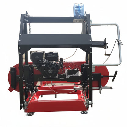 32″ Portable Sawmill with 14 HP Electric Start Loncin Engine – Sawmill Trailer & Extension Tracks Optional | Heavy - Duty Manual Mill - with 14 HP Sawmill E - Start | Sold by Uncle Wiener's Wholesale