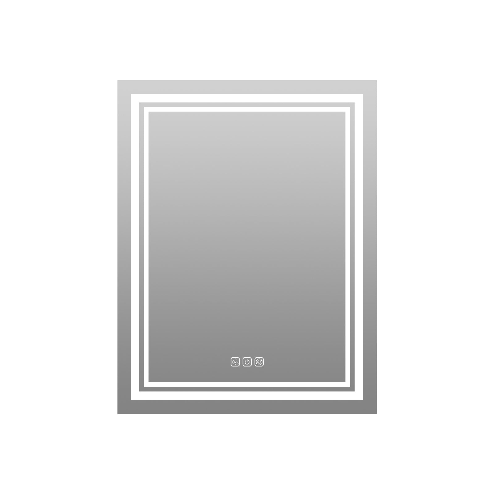 32x24 LED Bathroom Mirror – Dimmable Frontlit & Backlit with Demister & 3CCT Light Modes LED3224A - with | Sold by Uncle Wiener's Wholesale