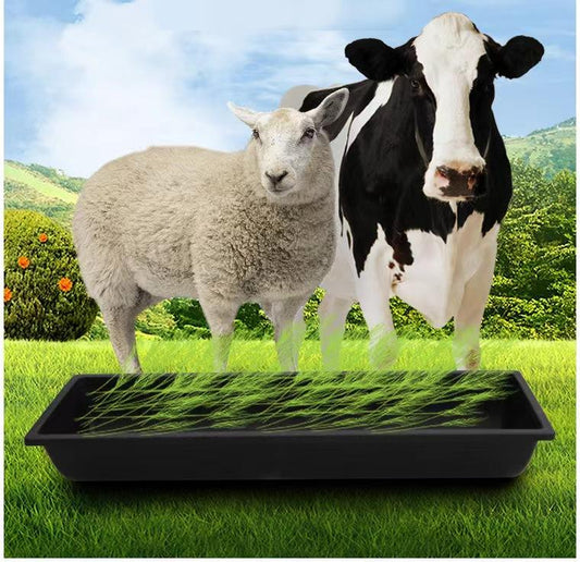 3.3 FT Animal Feed Trough – Heavy - Duty PP Livestock Feeder, 39" x 12" x 7" ST38183 - with | Sold by Uncle Wiener's Wholesale