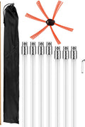 33 FT Chimney Sweep Brush Kit with 10 Nylon Rods – Rotary Drill - Driven Chimney Cleaning Tool with Locking System S3087 - with | Sold by Uncle Wiener's Wholesale