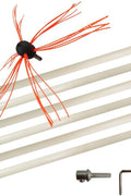 33 FT Chimney Sweep Brush Kit with 10 Nylon Rods – Rotary Drill - Driven Chimney Cleaning Tool with Locking System S3087 - with | Sold by Uncle Wiener's Wholesale