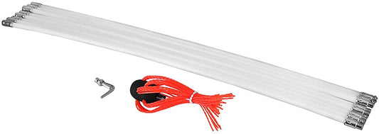 33 FT Chimney Sweep Brush Kit with 10 Nylon Rods – Rotary Drill - Driven Chimney Cleaning Tool with Locking System S3087 - with | Sold by Uncle Wiener's Wholesale