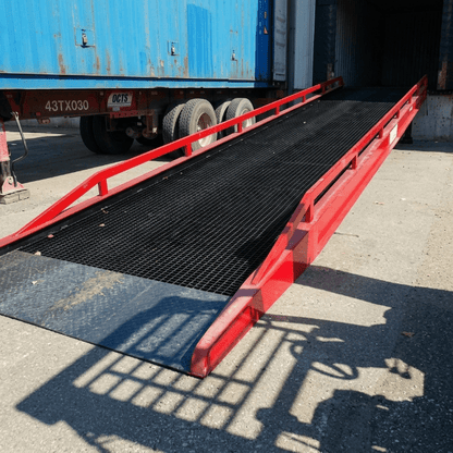 33,000 LB Stationary Loading Ramp – Adjustable Dock Height for Heavy - Duty Equipment Access - Furniture with NEW 36 FT 7.37 FT WIDE LOADING DOCK RAMP | Sold by Uncle Wiener's Wholesale