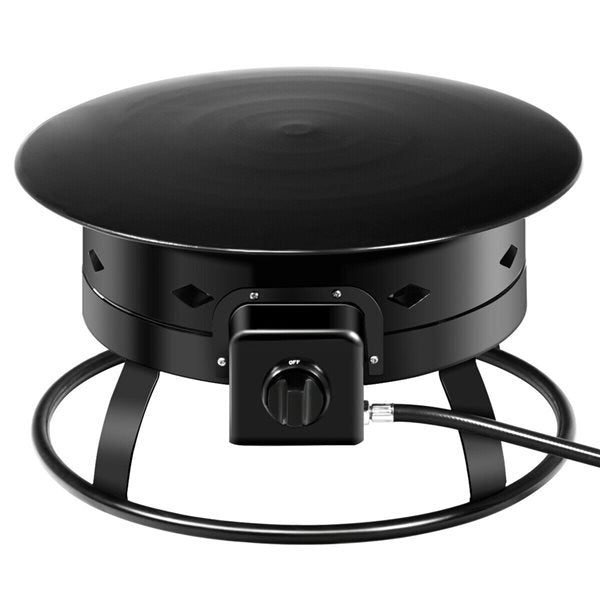 24" Portable Propane Fire Pit with Ignitor Folding Legs and Hose 24" G6502I
