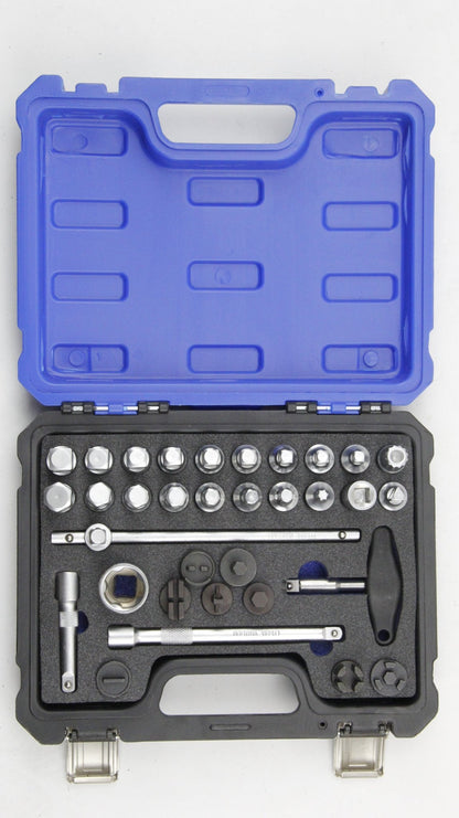 33PCS Oil Pan Screw Removal Tool Set – Automotive Repair Kit with Sockets, Extensions & Specialty Bits KT6106A - with | Sold by Uncle Wiener's Wholesale