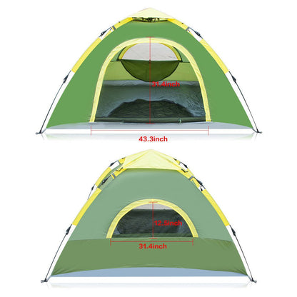 3–4 Person Waterproof Pop - Up Camping Tent – Instant Setup Dome Tent for Outdoor & Hiking (Model POP34) - with | Sold by Uncle Wiener's Wholesale