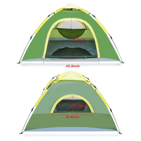 3–4 Person Waterproof Pop - Up Camping Tent – Instant Setup Dome Tent for Outdoor & Hiking (Model POP34) - with | Sold by Uncle Wiener's Wholesale