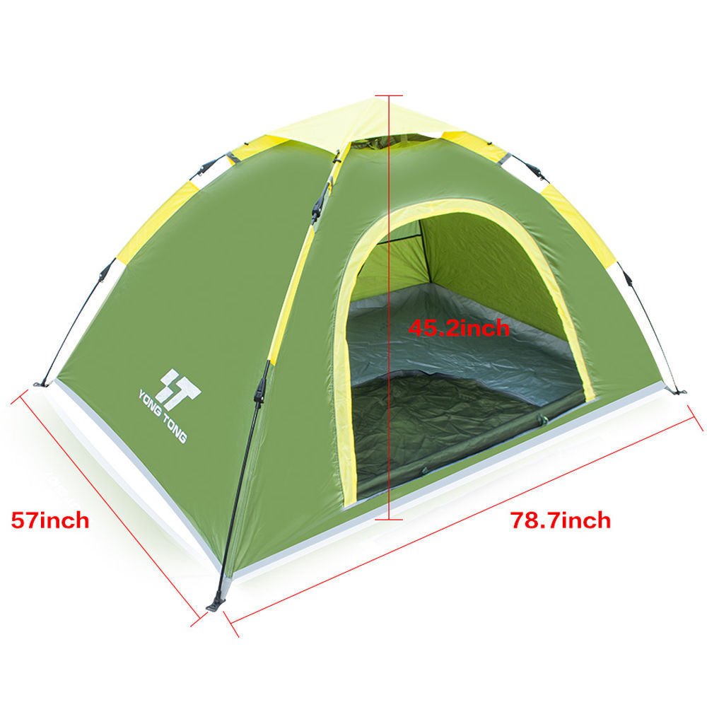 3–4 Person Waterproof Pop - Up Camping Tent – Instant Setup Dome Tent for Outdoor & Hiking (Model POP34) - with | Sold by Uncle Wiener's Wholesale
