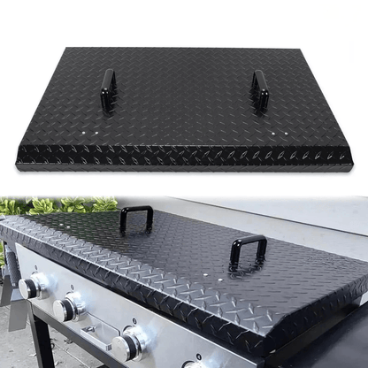 36 Inch Griddle Grill Hard Cover Lid Compatible with Blackstone Outdoor Powder Coated Lightweight Top LYOM018SA - with | Sold by Uncle Wiener's Wholesale