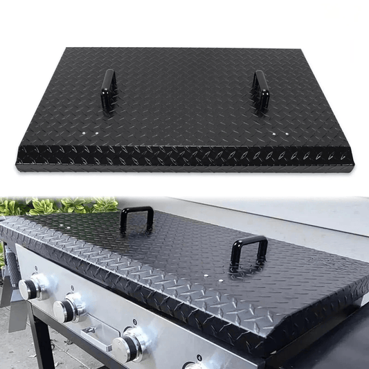 36 Inch Griddle Grill Hard Cover Lid Compatible with Blackstone Outdoor Powder Coated Lightweight Top LYOM018SA - with | Sold by Uncle Wiener's Wholesale