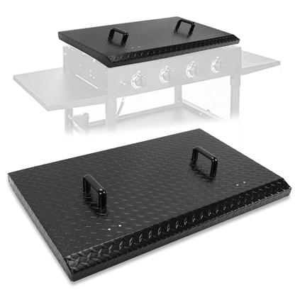 36 Inch Griddle Grill Hard Cover Lid Compatible with Blackstone Outdoor Powder Coated Lightweight Top LYOM018SA - with | Sold by Uncle Wiener's Wholesale