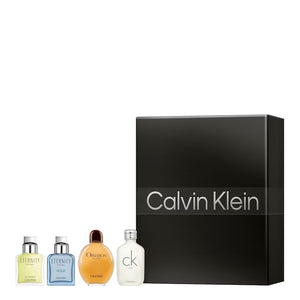 Calvin Klein Men's Eau de Toilette Gift Set – 4-Piece Mini Cologne Collection with CK One, Eternity, Obsession & Escape