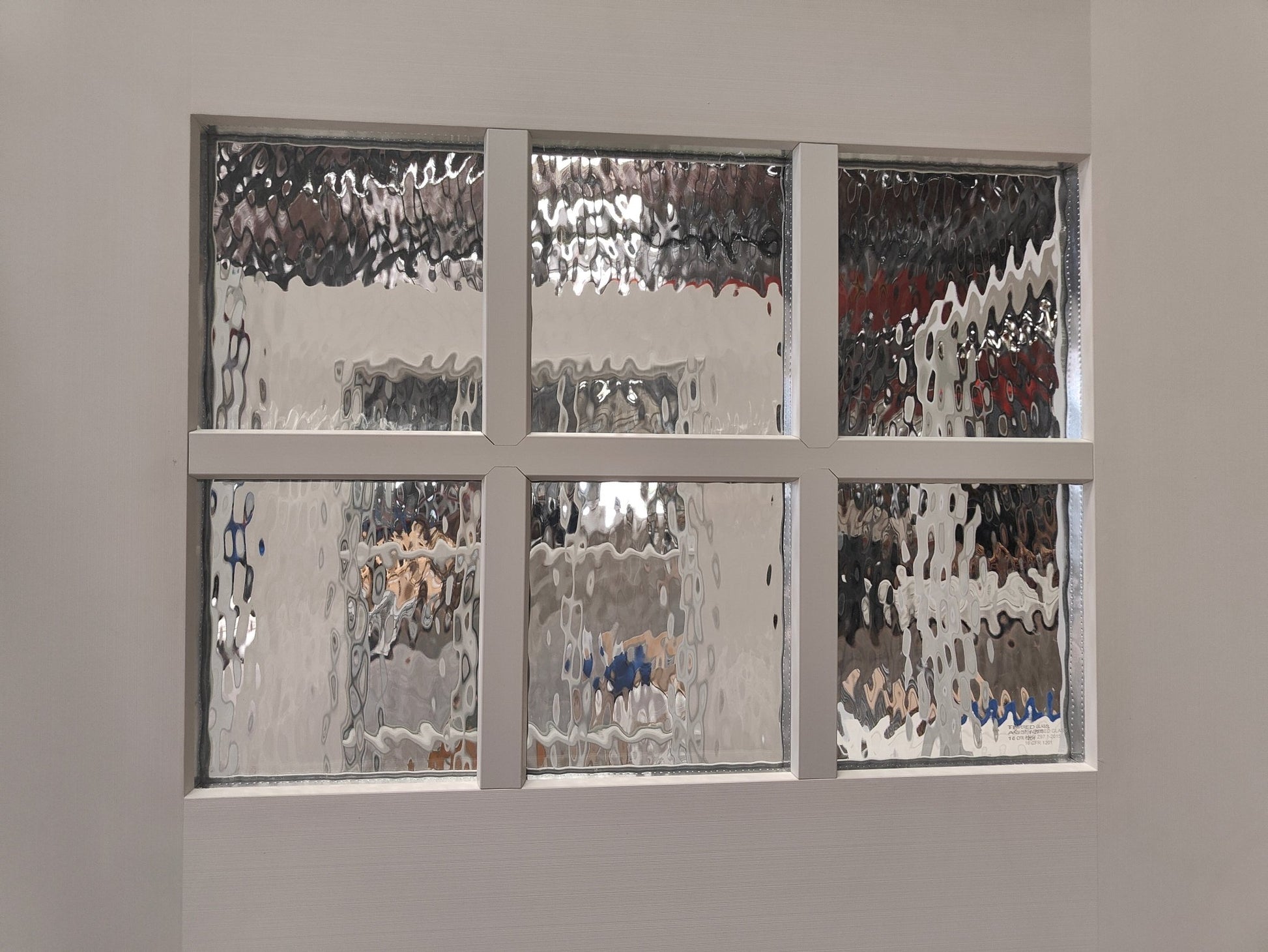 36x80 Fiberglass Exterior Door with 6 - Lite Grid Glass Prehung Smooth Finish Left or Right Hand Swing FG03LH FG03RH - with Right Hand Swing | Sold by Uncle Wiener's Wholesale