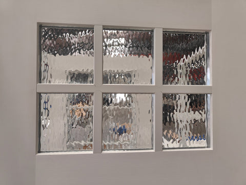 36x80 Fiberglass Exterior Door with 6 - Lite Grid Glass Prehung Smooth Finish Left or Right Hand Swing FG03LH FG03RH - with Right Hand Swing | Sold by Uncle Wiener's Wholesale