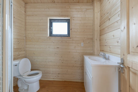 370 SQ FT Insulated Pine Log Cabin Tiny House Package – Multiple Options – Energy - Efficient Design - with PACKAGE KIT (WITHOUT ELECTRICAL / ASSEMBLED) | Sold by Uncle Wiener's Wholesale