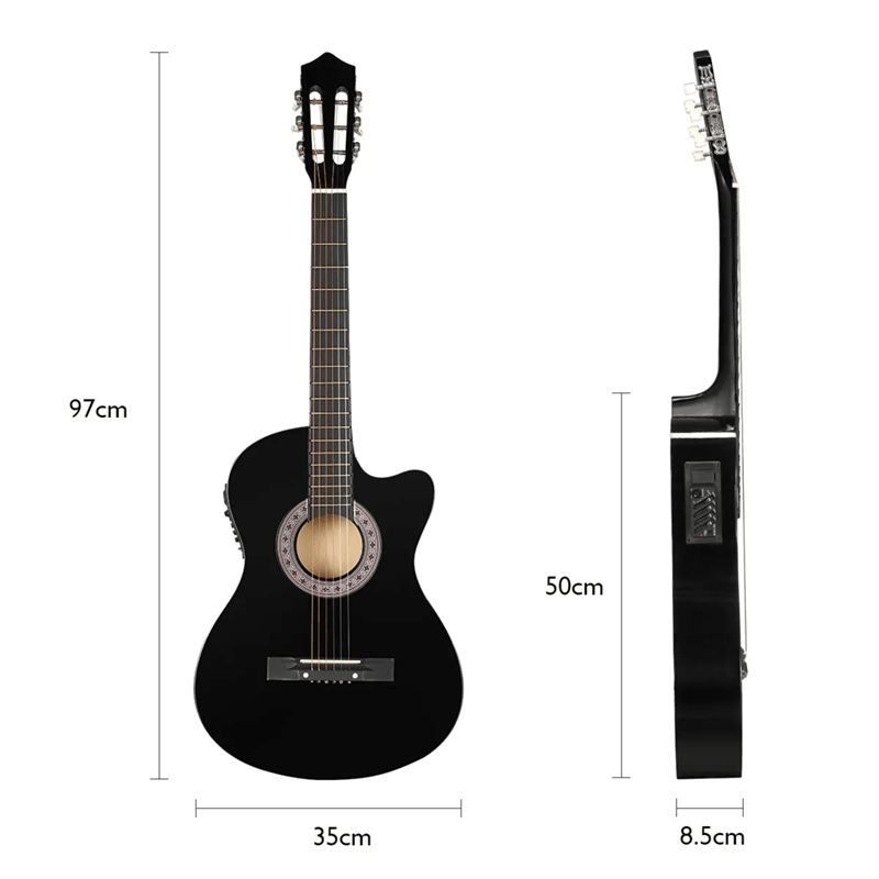 38" Acoustic Guitar High Gloss Beginner Starter Kit with Accessories 38 in Full Size AC38HG - with | Sold by Uncle Wiener's Wholesale