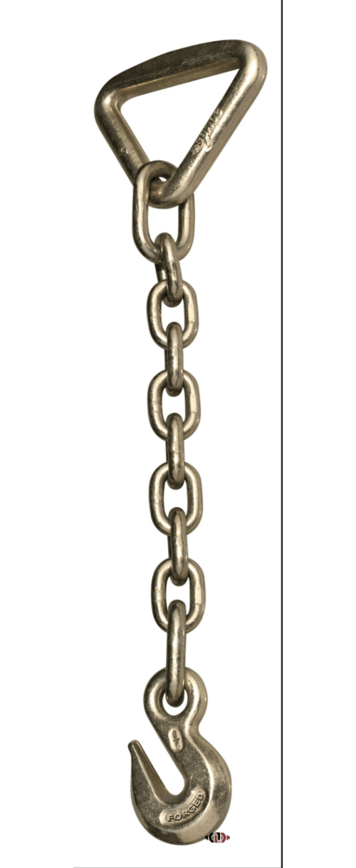 3/8″ Chain Anchor with Grab Eye Hook & 4″ Delta Ring – Gold Galvanized CAG38G - with | Sold by Uncle Wiener's Wholesale