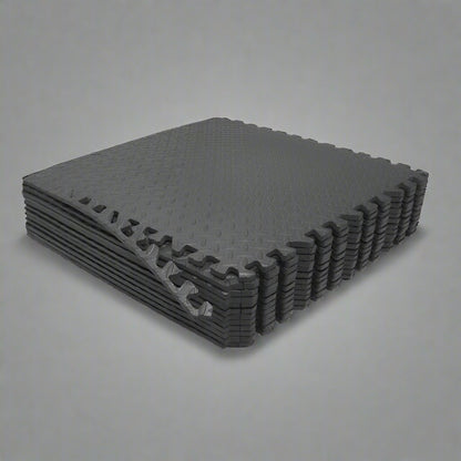 EVA Foam Interlocking Gym Mats – 3/8 inch thick
Home Gym Flooring – EVA Foam Mats 186 Sq Ft
Shock Absorbing Black Foam Tiles for Fitness Flooring
Durable 3/8 Inch Exercise Mats – 24x24 Foam Panels