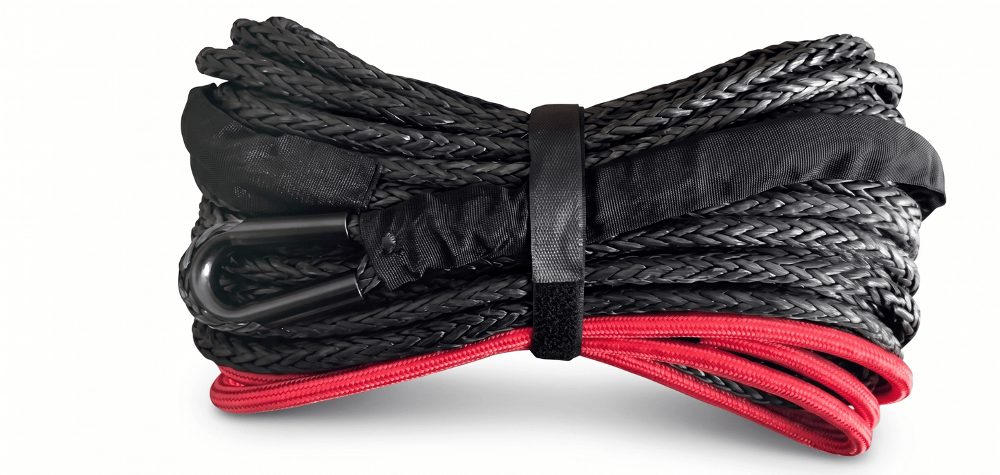 3/8 Inch x 80 Ft Synthetic Winch Rope 16,280 Lb Heavy Duty Replacement Line W1024 - with | Sold by Uncle Wiener's Wholesale