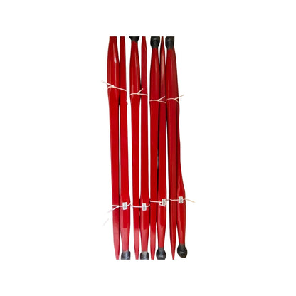 39" Hay Bale Spear 2 - Piece Set – Heavy Duty 3000 lb Capacity Red Spring Steel Replacement Tines with Sleeve HBS39R2 - General Equipment with | Sold by Uncle Wiener's Wholesale