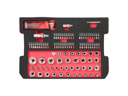 Complete 116-Piece Pro Series Mechanics Tool Set CRV Steel Socket & Wrench Kit with Case WT2512291