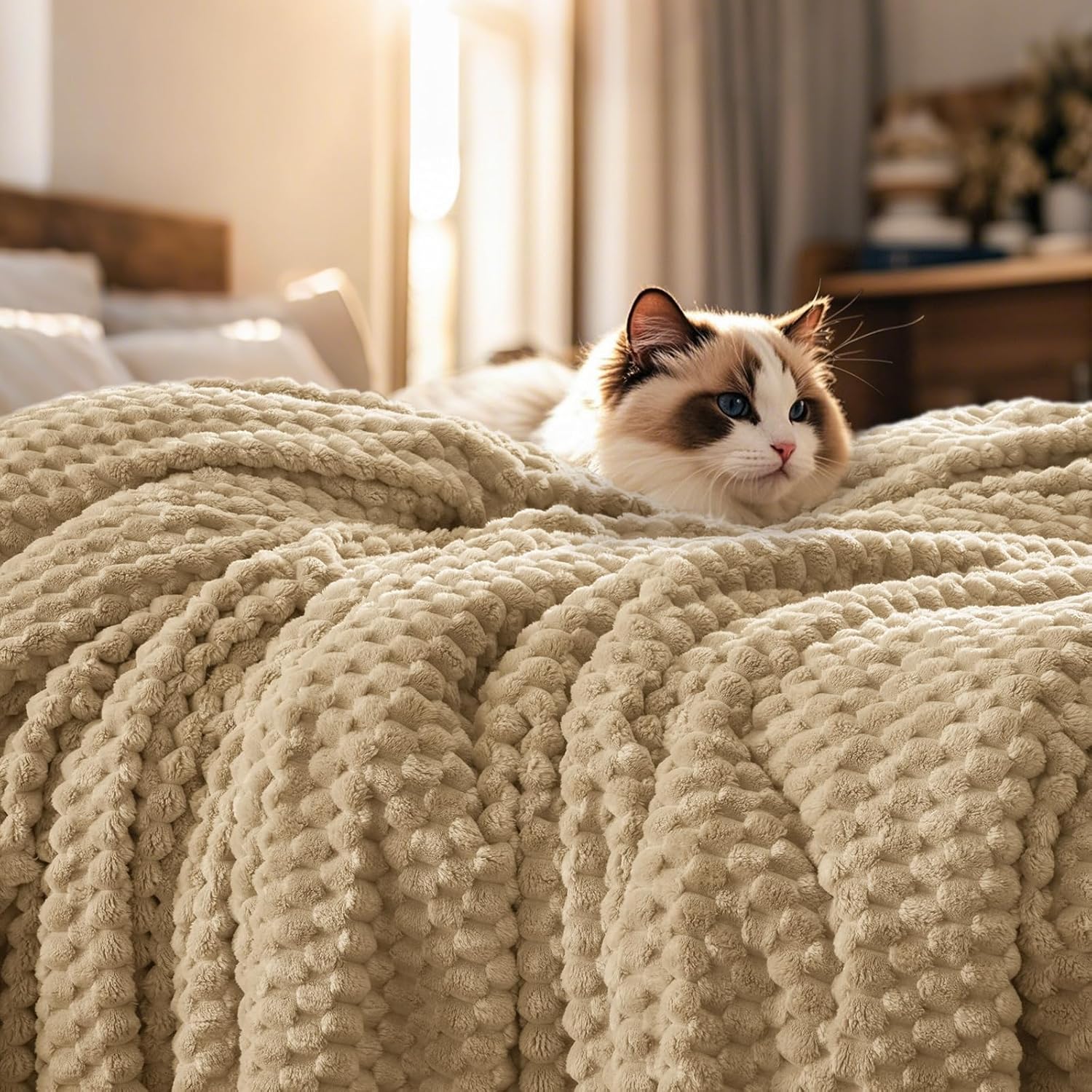3D Jacquard Flannel Fleece Blanket Plush Soft Throw 50x60 60x80 90x90 Inches JFFBLK - with 60" x 80" (152 x 203 cm) – Twin / Full | Sold by Uncle Wiener's Wholesale