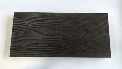 3D Wood Grain WPC Decking System 22 Sq ft Pack Boards Keel Edge Trim & Fasteners - with Edge Strips (Charcoal) | Sold by Uncle Wiener's Wholesale