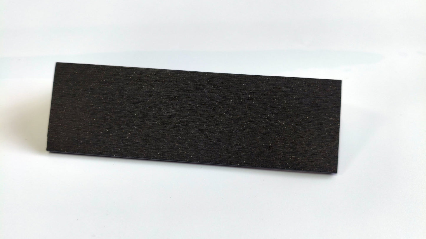 3D Wood Grain WPC Decking System 22 Sq ft Pack Boards Keel Edge Trim & Fasteners - with Edge Strips (Charcoal) | Sold by Uncle Wiener's Wholesale