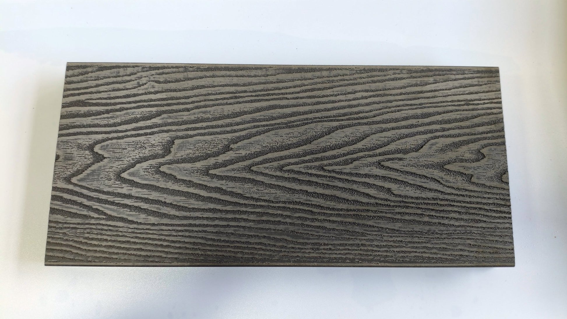 3D Wood Grain WPC Decking System 22 Sq ft Pack Boards Keel Edge Trim & Fasteners - with Edge Strips (Charcoal) | Sold by Uncle Wiener's Wholesale