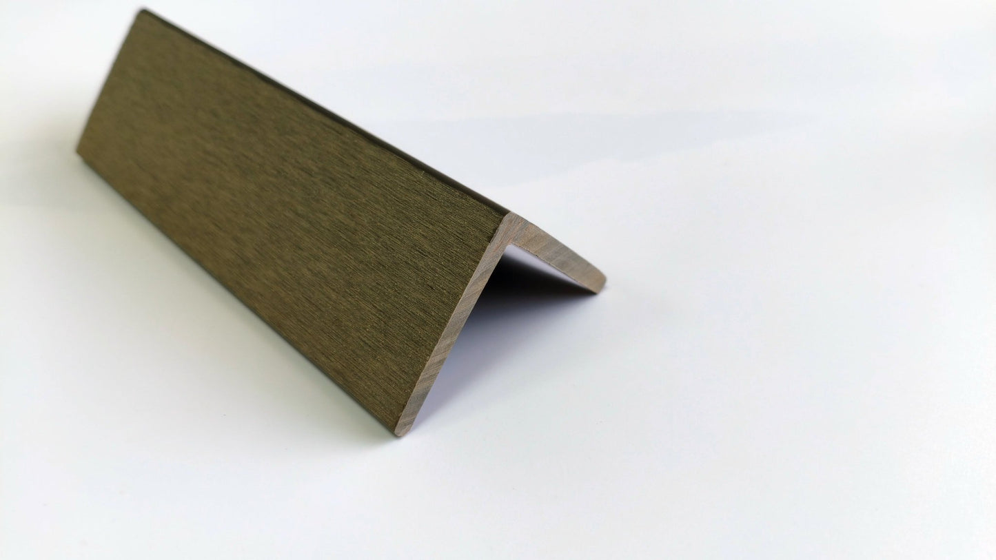 3D Wood Grain WPC Decking System 22 Sq ft Pack Boards Keel Edge Trim & Fasteners - with Edge Strips (Charcoal) | Sold by Uncle Wiener's Wholesale