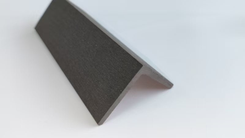 3D Wood Grain WPC Decking System 22 Sq ft Pack Boards Keel Edge Trim & Fasteners - with Edge Strips (Charcoal) | Sold by Uncle Wiener's Wholesale