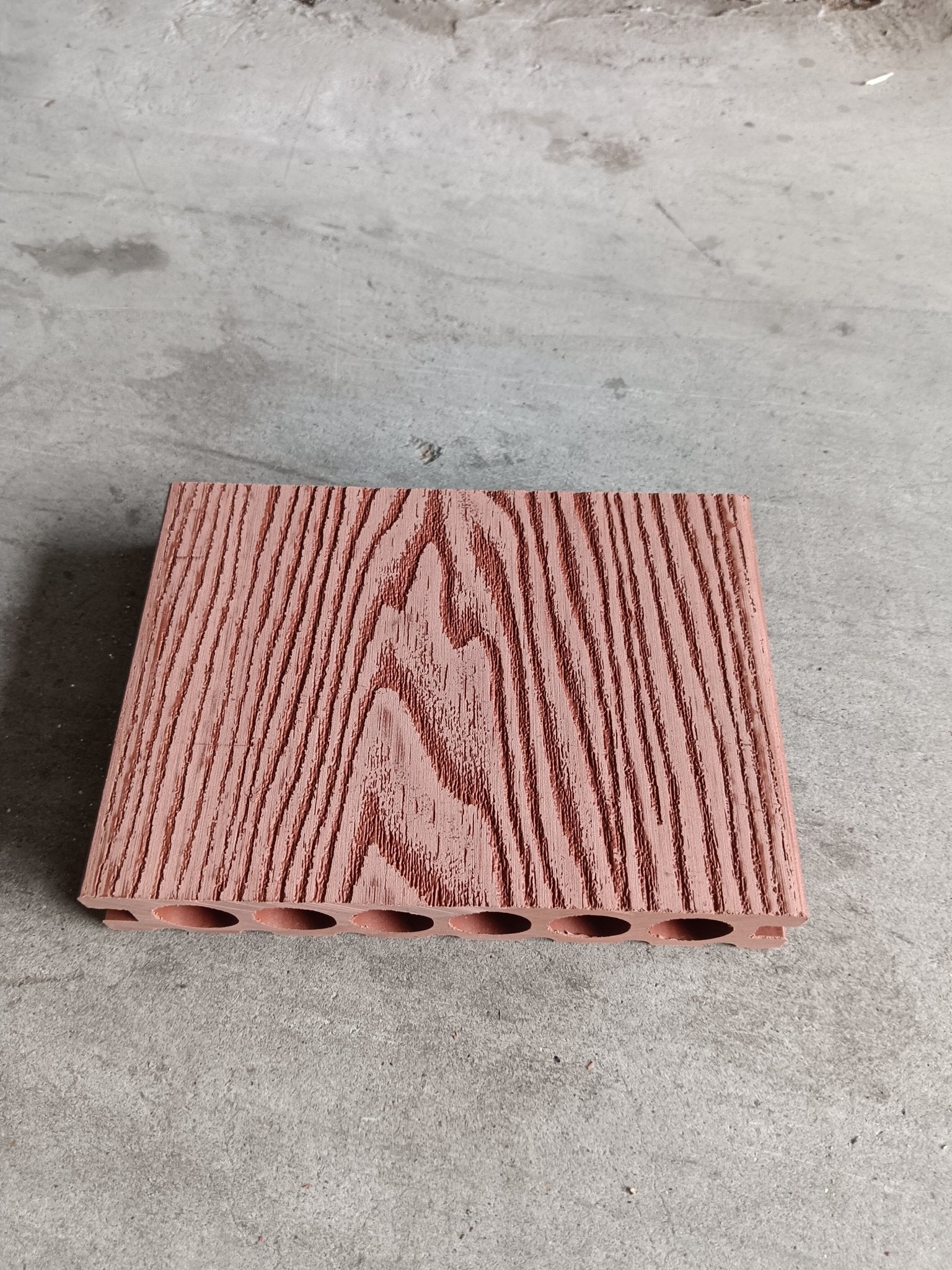 3D Wood Grain WPC Decking System 22 Sqft Pack Boards Keel Edge Trim & Fasteners - with Mahogany | Sold by Uncle Wiener's Wholesale