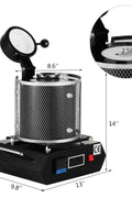 3KG Digital Melting Furnace – 110V Electric Gold, Copper, Silver Smelter with PID Control – 5183KG - with | Sold by Uncle Wiener's Wholesale