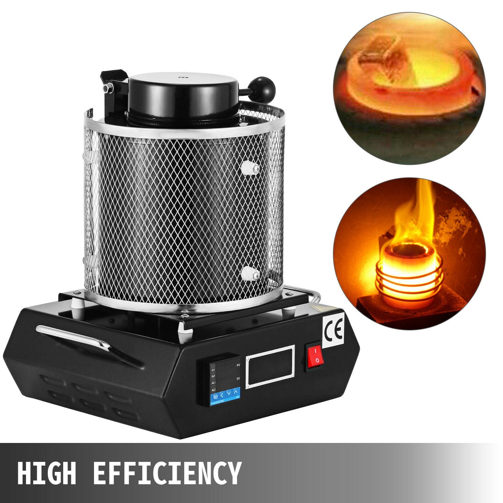 3KG Digital Melting Furnace – 110V Electric Gold, Copper, Silver Smelter with PID Control – 5183KG - with | Sold by Uncle Wiener's Wholesale